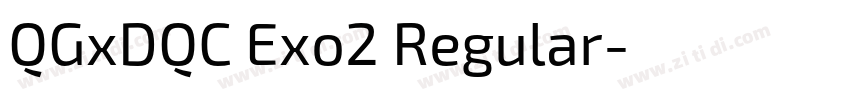 QGxDQC Exo2 Regular字体转换